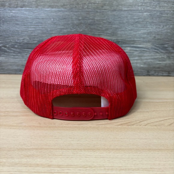 Vintage Main Auto Supply Hat Cap Snapback Red Trucker Toledo Ohio - Picture 5 of 11